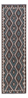 Kilim Maimana Tappeto 82x297cm - Tappeto di lana - Passatoia / Verde scuro / 82 x 297 cm Passatoia