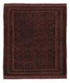 Kelim Afghan Teppich 156x189cm - dunkelrot - Rechteckig / Dunkelrot / 156 x 189 cm Rechteckig