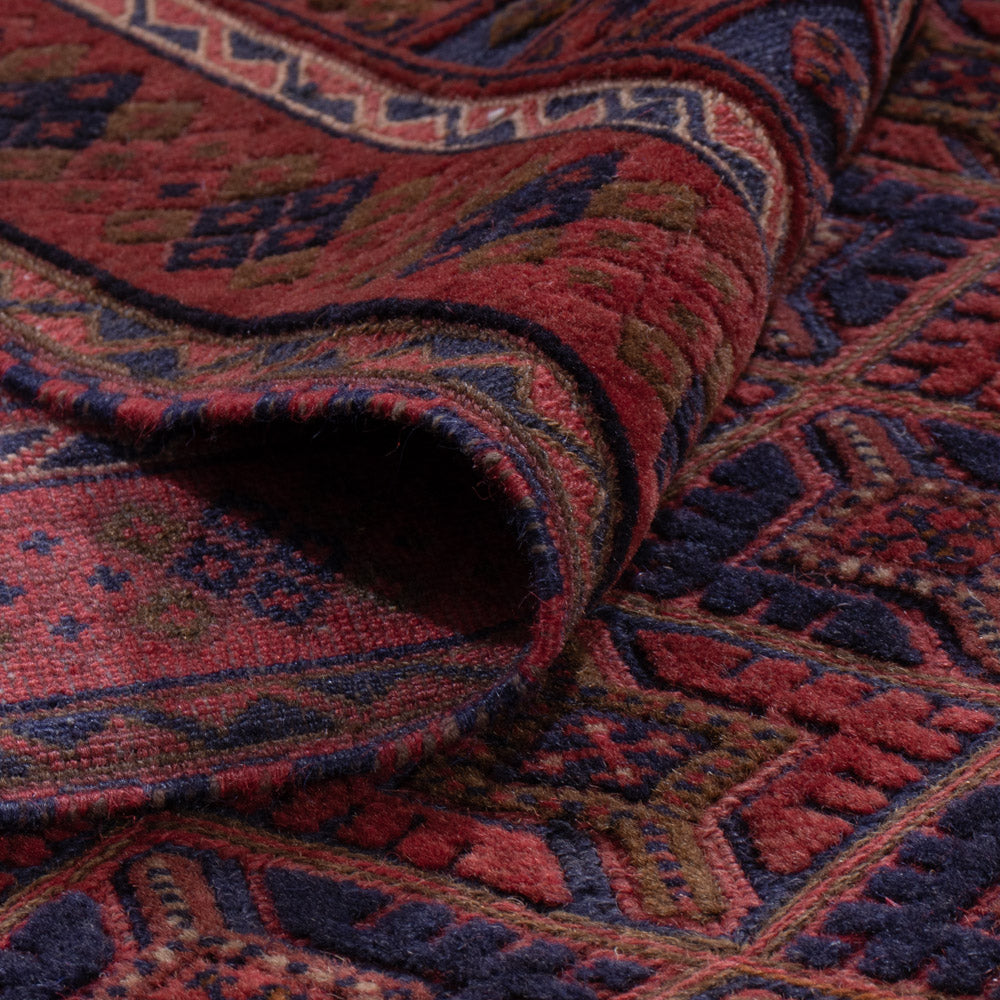 Kelim Teppich - Oriental - 192 x 143 cm - dunkelrot