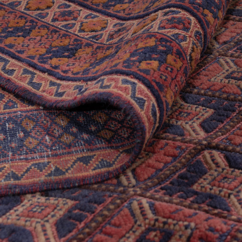 Kelim Teppich - Oriental - 190 x 140 cm - dunkelrot