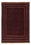 Kilim afgano Tappeto 139x195cm - rosso scuro - Rettangolo / Rosso scuro / 139 x 195 cm Rettangolo