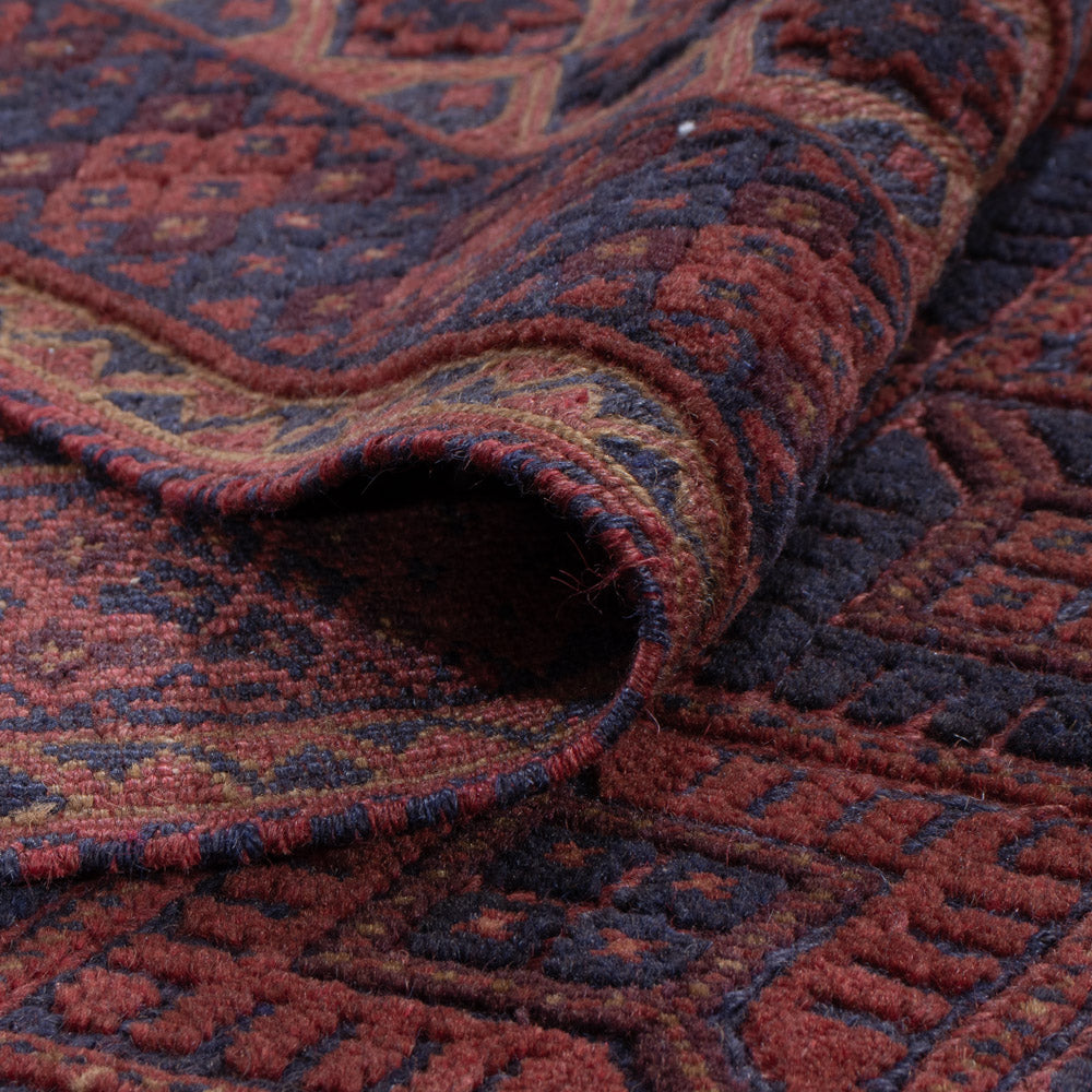 Kelim Teppich - Oriental - 197 x 165 cm - dunkelrot