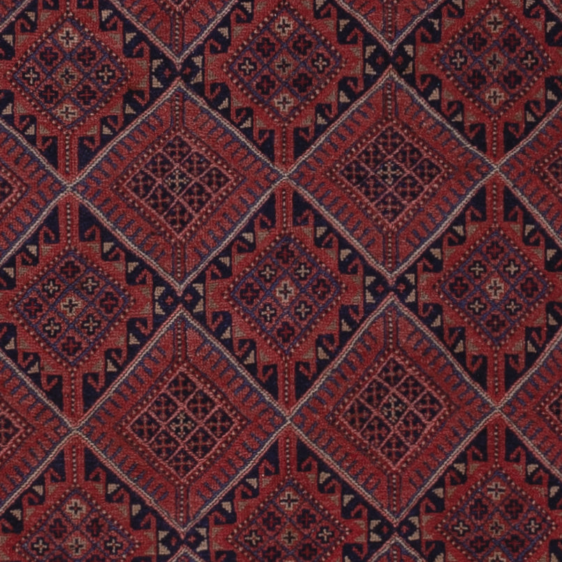 Kelim Teppich - Oriental - 193 x 140 cm - dunkelrot