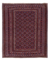 Kilim afghan Tapis 156x197cm - rouge foncé - Rectangle / Rouge foncé / 156 x 197 cm Rectangle