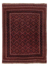 Kilim afgano Tappeto 137x188cm - rosso scuro - Rettangolo / Rosso scuro / 137 x 188 cm Rettangolo