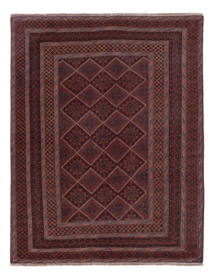Kelim Teppich - Oriental - 177 x 135 cm - dunkelrot