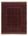 Kilim afgano Tappeto 141x180cm - rosso scuro - Rettangolo / Rosso scuro / 141 x 180 cm Rettangolo