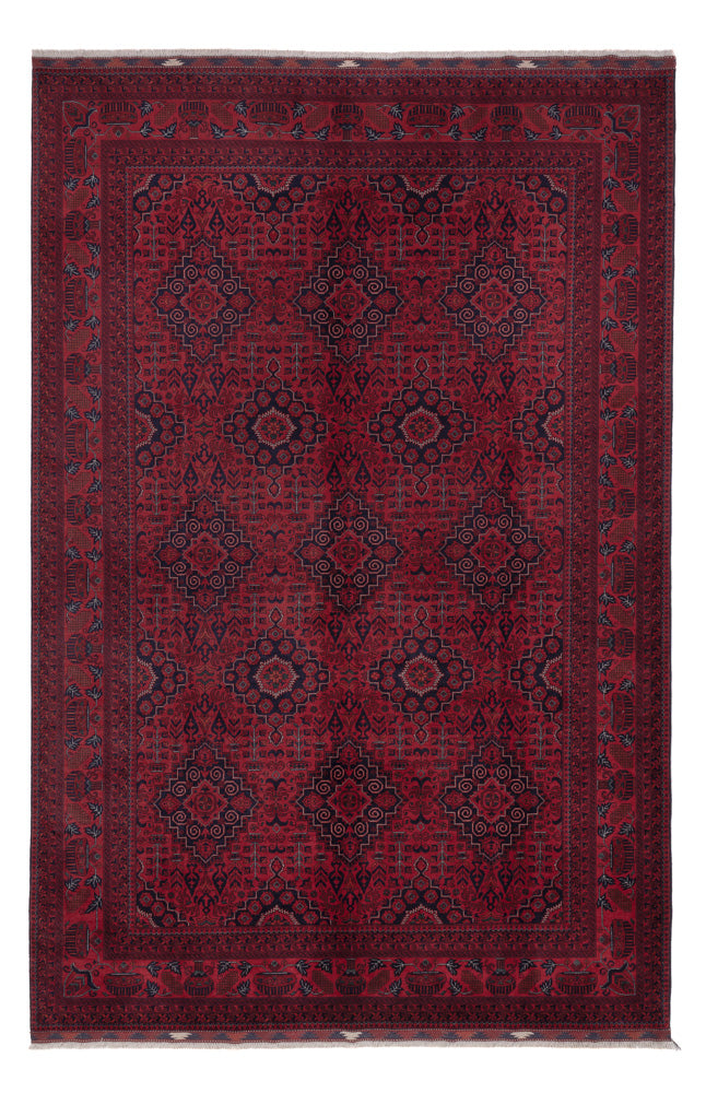 Afghan Teppich - Royal - 301 x 204 cm - dunkelrot