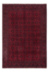 Tappeto afgano 206x294cm - Tappeto orientale - rosso scuro - Rettangolo / Rosso scuro / 206 x 294 cm Rettangolo