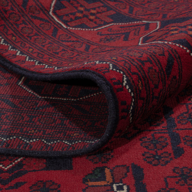 Afghan Teppich - Kunduz - 296 x 200 cm - dunkelrot