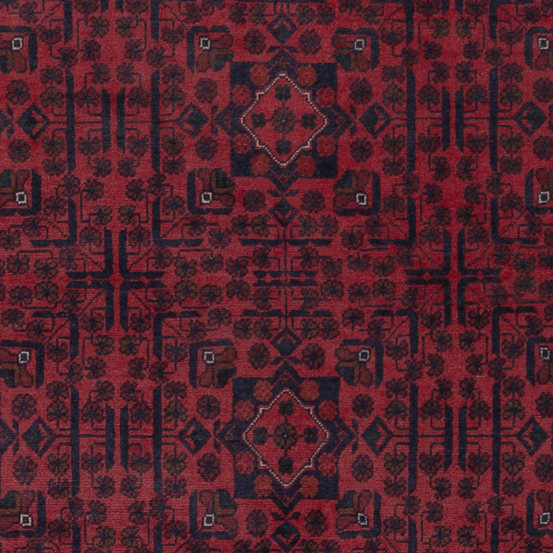 Afghan Teppich - Kunduz - 306 x 200 cm - dunkelrot