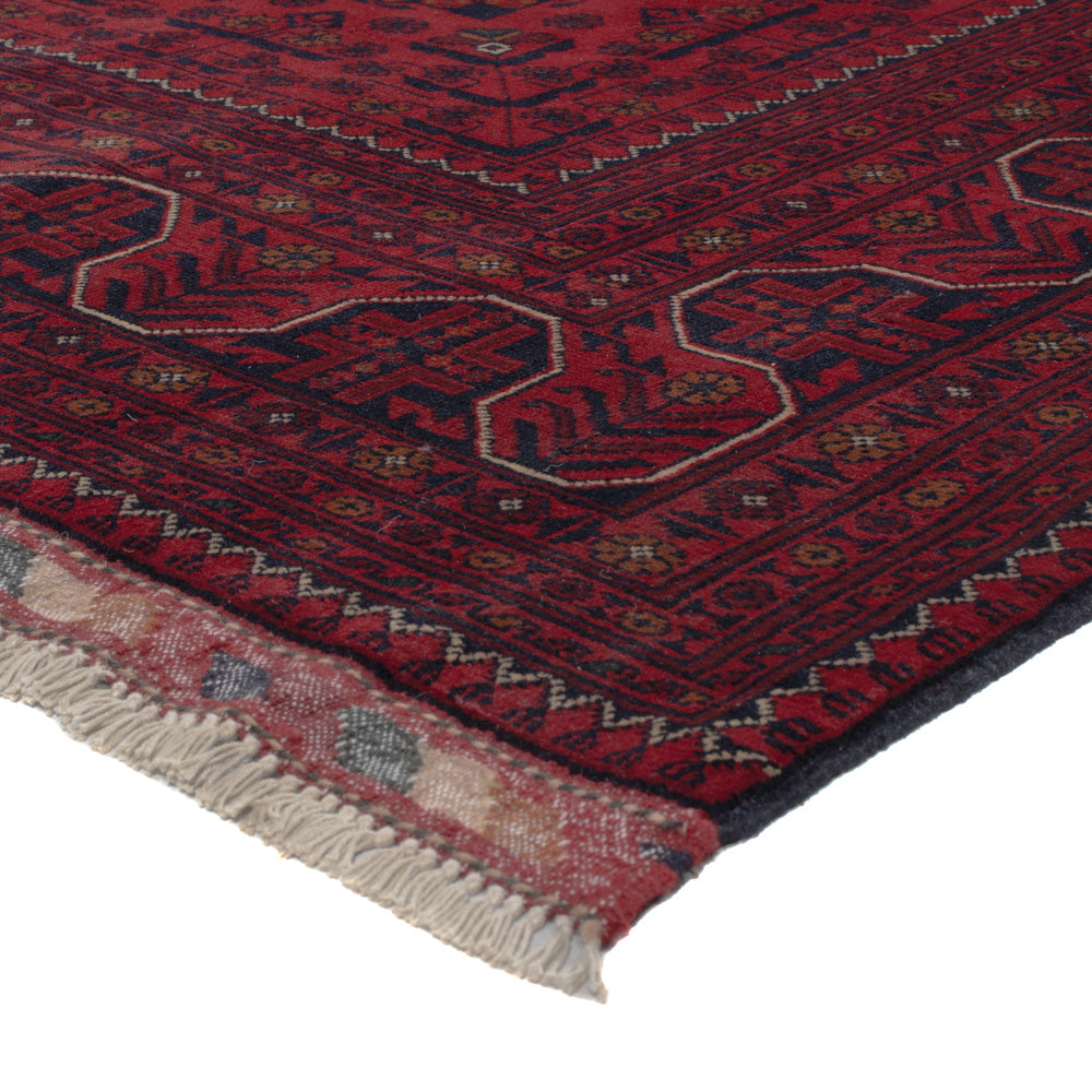 Afghan Teppich - Kunduz - 296 x 207 cm - dunkelrot