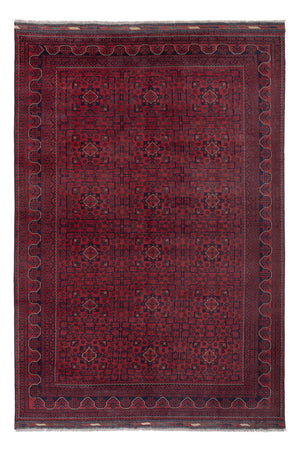 Afghan Teppich - Kunduz - 290 x 197 cm - dunkelrot