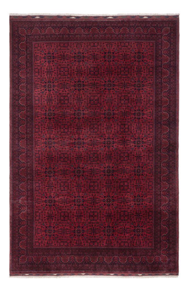 Afghan Teppich - Royal - 293 x 200 cm - dunkelrot