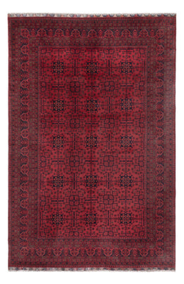 Afghan Teppich - Kunduz - 302 x 200 cm - dunkelrot