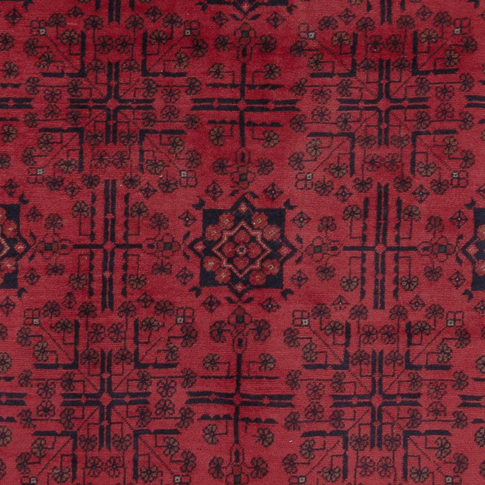 Afghan Teppich - Kunduz - 302 x 200 cm - dunkelrot
