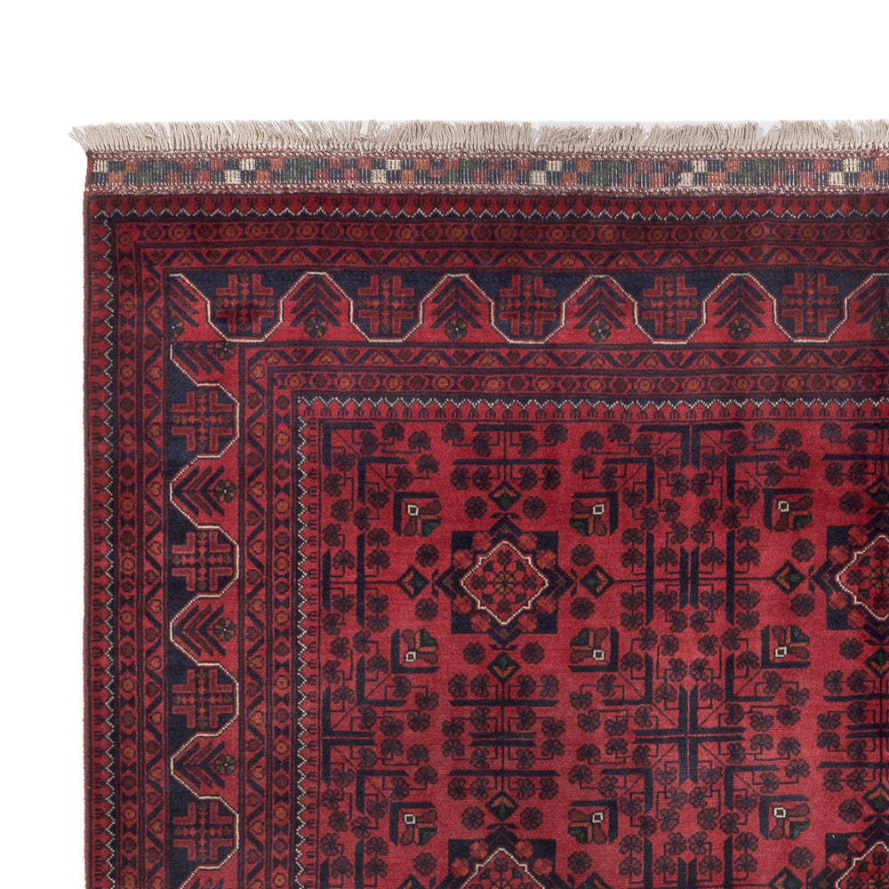 Tappeto afgano - Kunduz - 300 x 198 cm - rosso scuro
