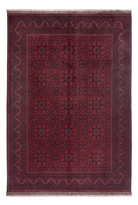 Afghan Teppich - Kunduz - 300 x 202 cm - dunkelrot