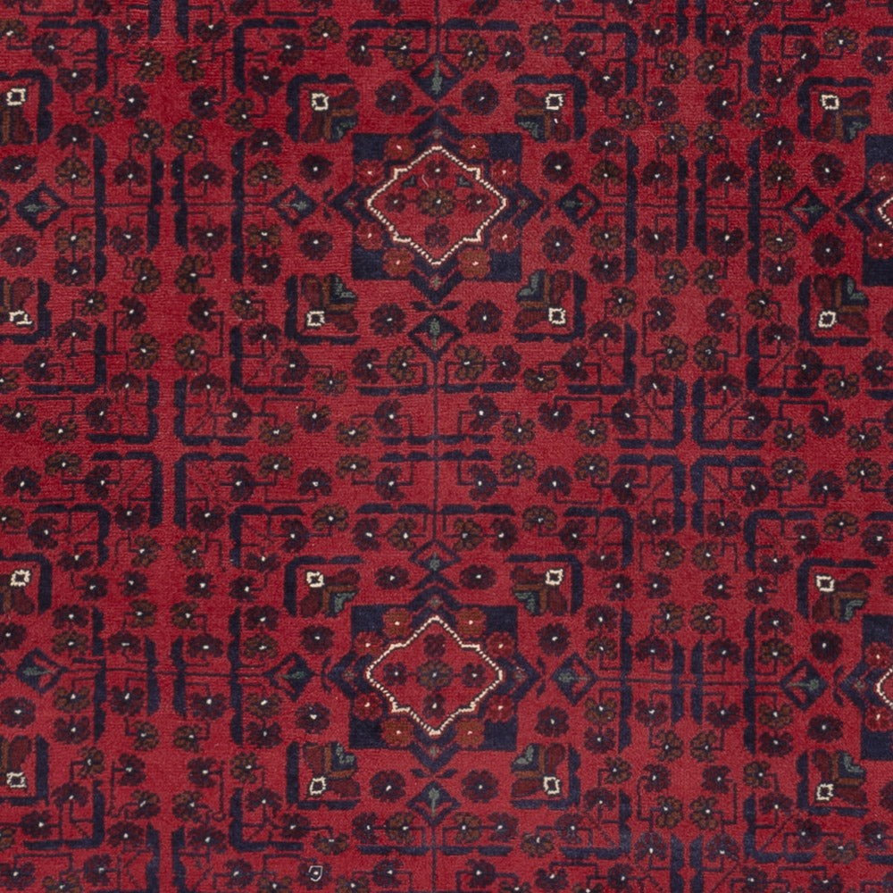 Afghan Teppich - Kunduz - 296 x 197 cm - dunkelrot