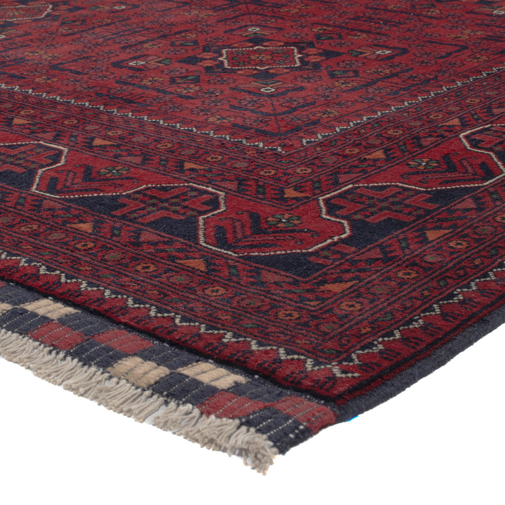 Afghan Teppich - Kunduz - 300 x 197 cm - dunkelrot