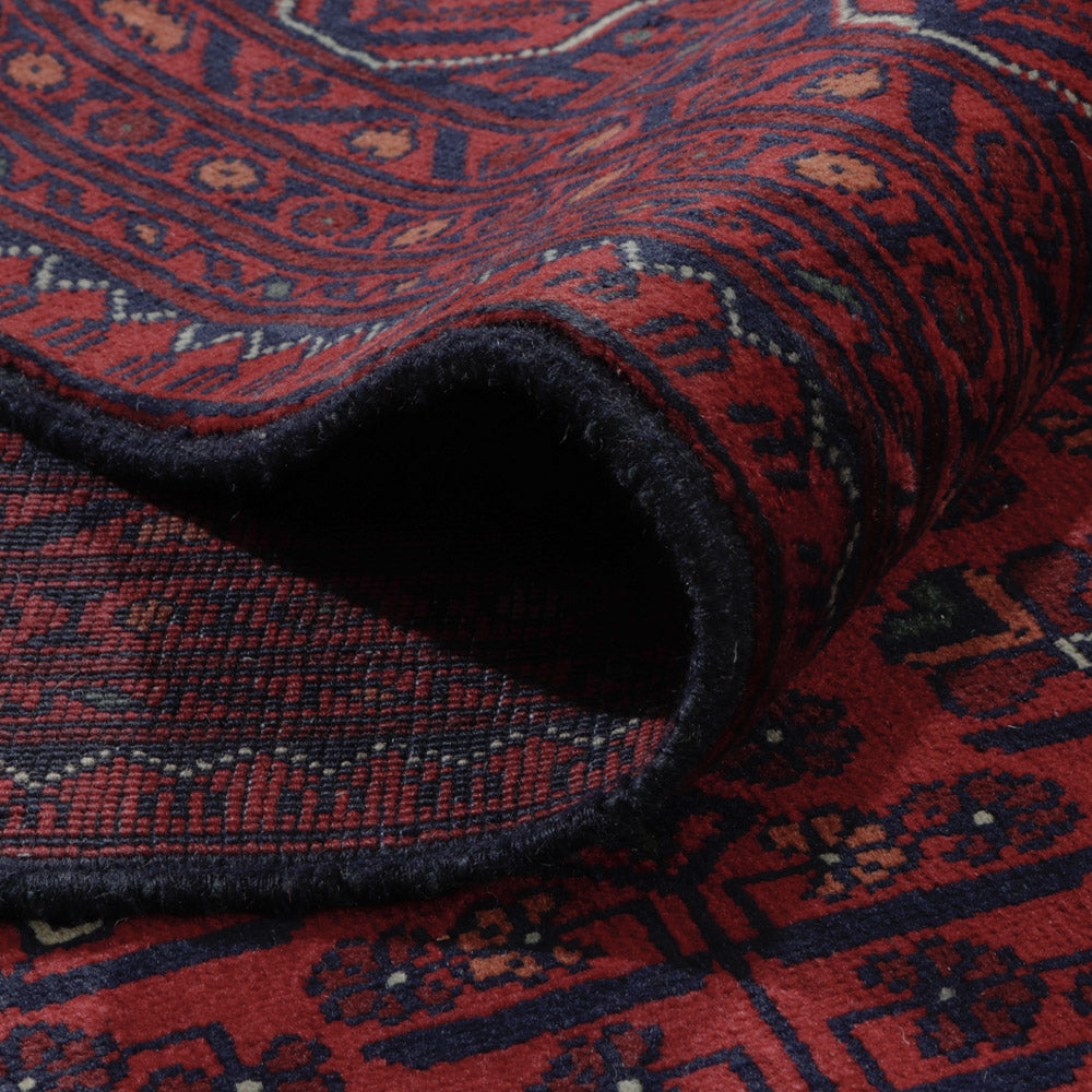 Afghan Teppich - Kunduz - 290 x 199 cm - dunkelrot