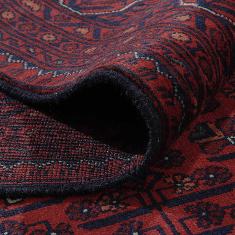 Afghan Teppich - Kunduz - 290 x 199 cm - dunkelrot