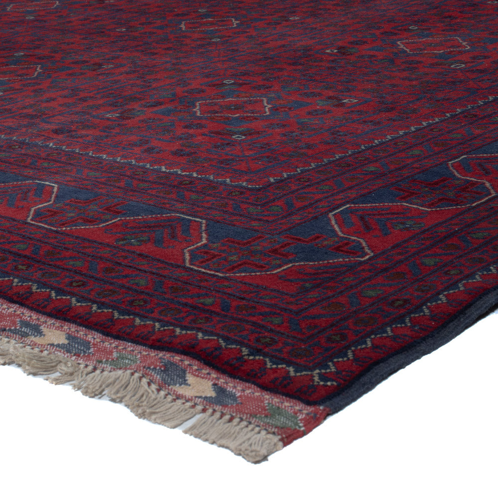 Afghan Teppich - Kunduz - 301 x 200 cm - dunkelrot