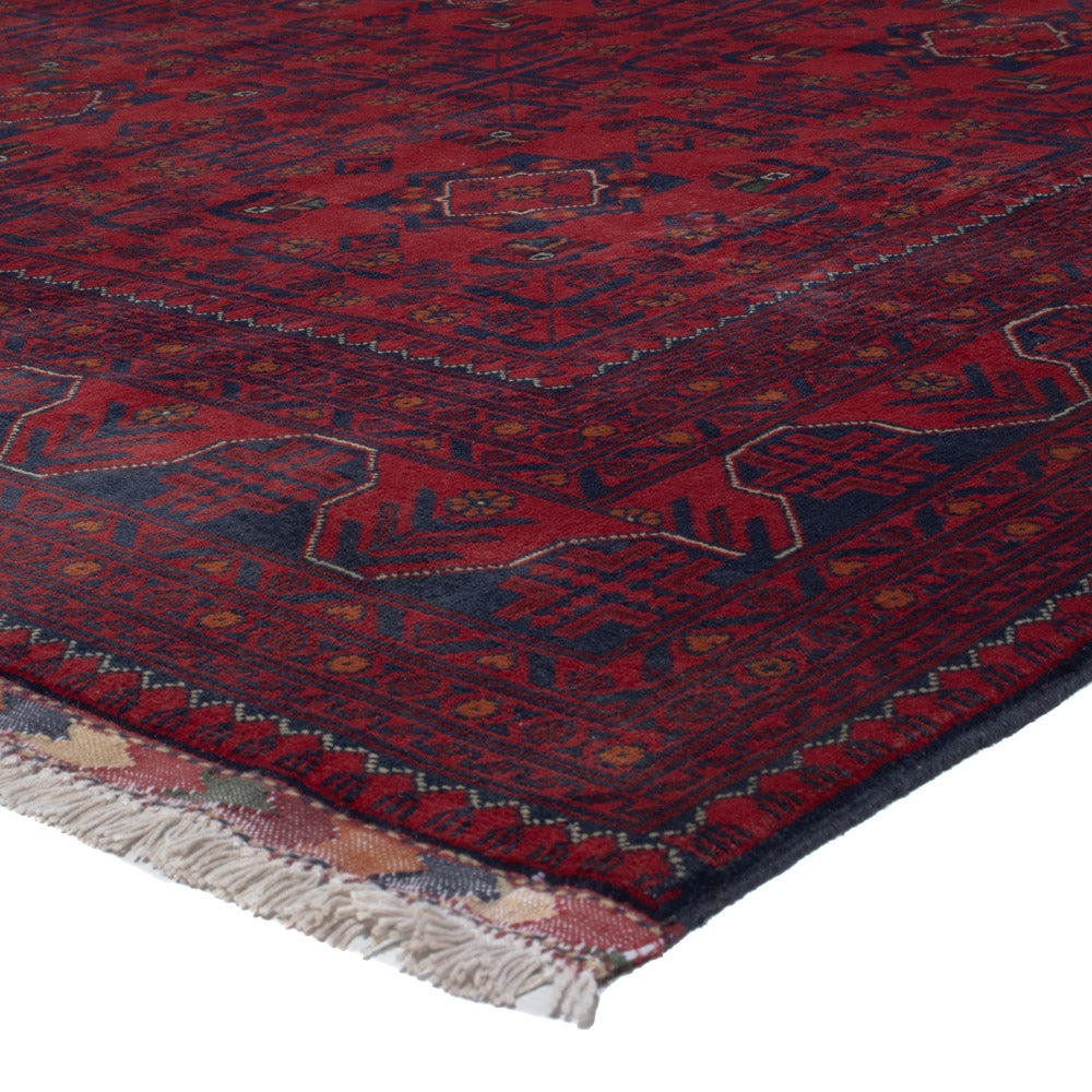 Afghan Teppich - Kunduz - 289 x 199 cm - dunkelrot