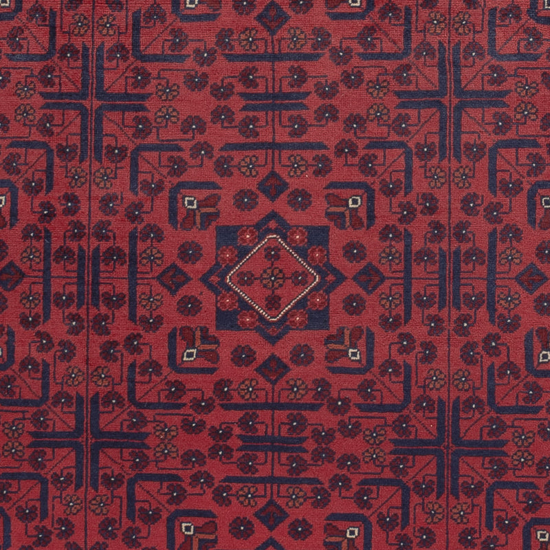 Afghan Teppich - Kunduz - 282 x 201 cm - dunkelrot
