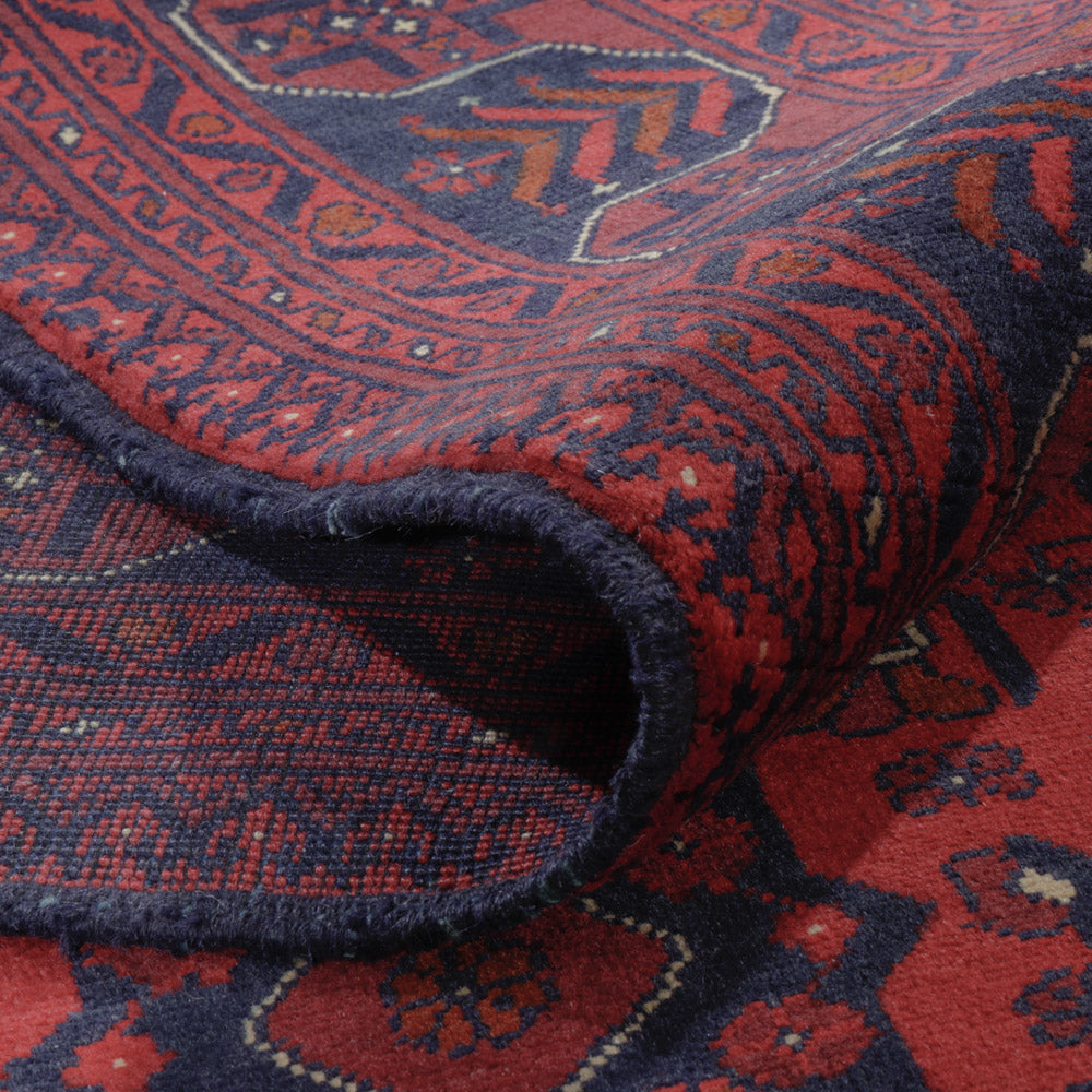 Afghan Teppich - Kunduz - 287 x 200 cm - dunkelrot
