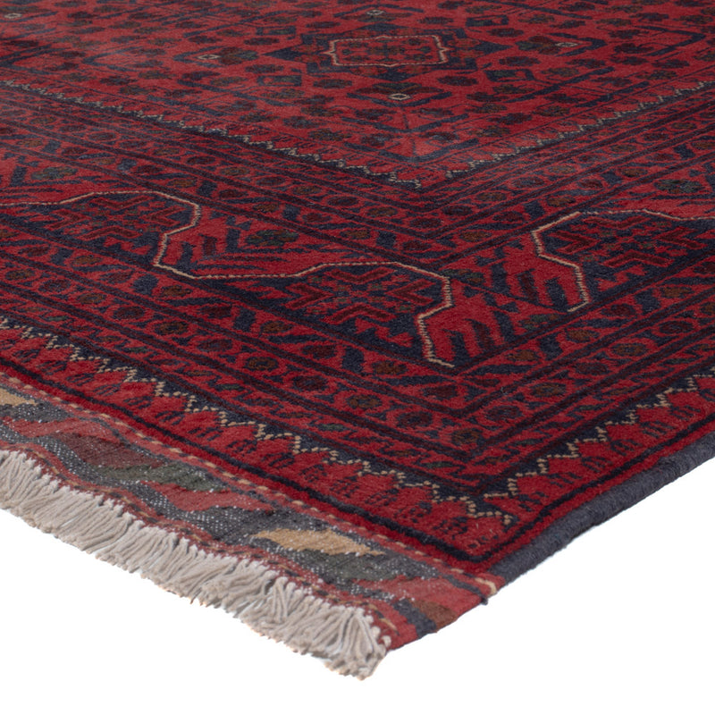Afghan Teppich - Kunduz - 295 x 197 cm - dunkelrot