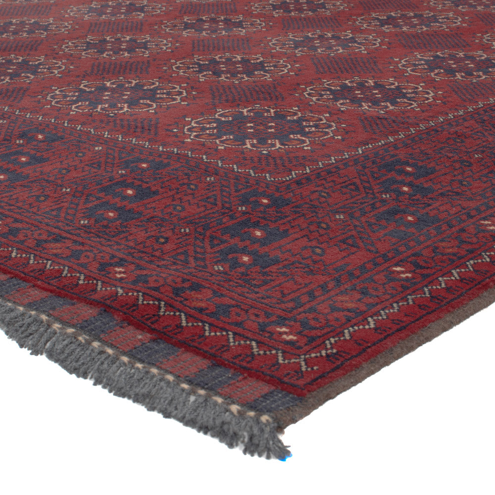 Afghan Teppich - Kunduz - 283 x 199 cm - dunkelrot