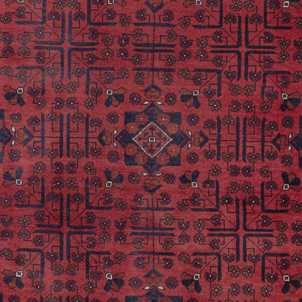 Afghan Teppich - Kunduz - 286 x 200 cm - dunkelrot