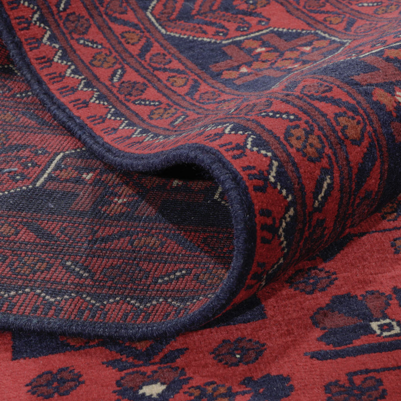 Afghan Teppich - Kunduz - 290 x 195 cm - dunkelrot