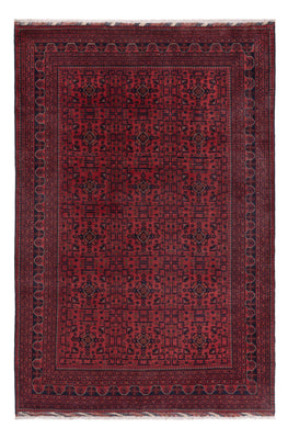 Afghan Teppich - Kunduz - 294 x 197 cm - dunkelrot
