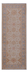 Ziegler Teppich 76x203cm - Orientteppich - Läufer / Hellbeige / 76 x 203 cm Läufer