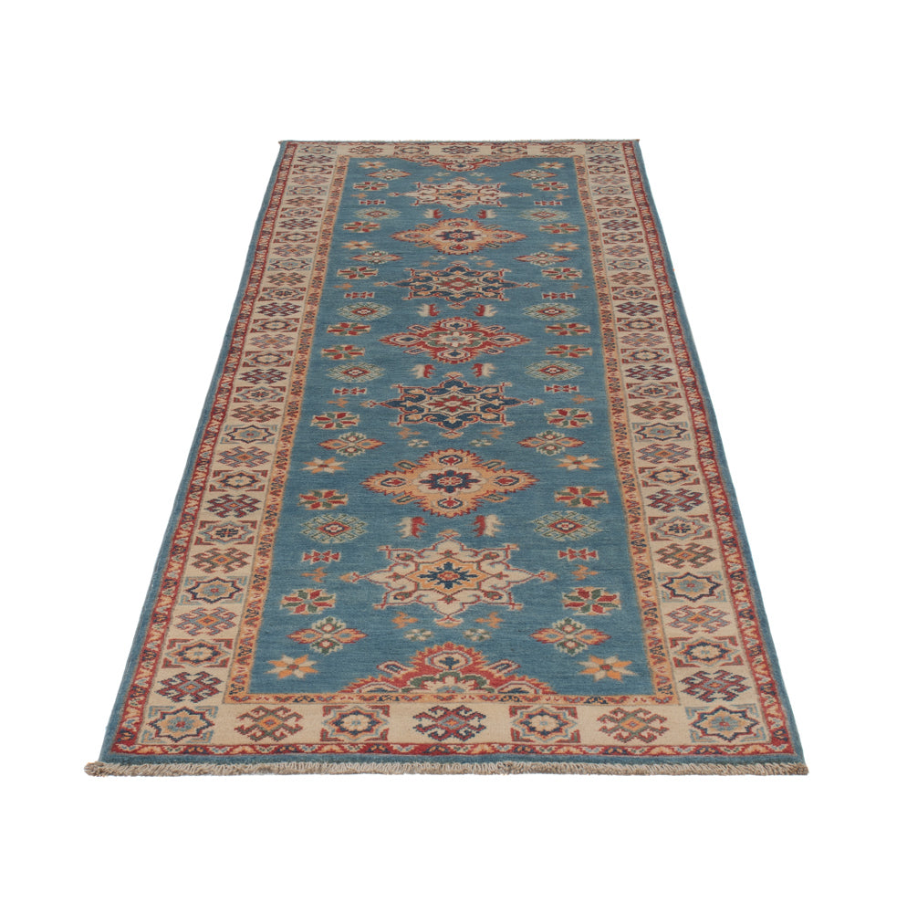 Tapis de couloir Tapis Ziegler - Kazak - 299 x 85 cm - vert
