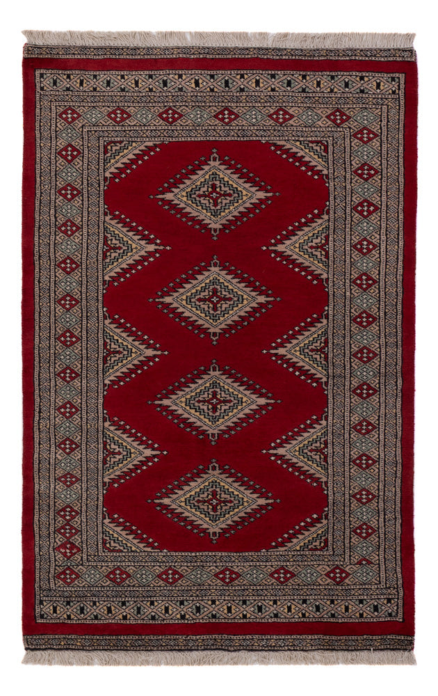 Pakistan Teppich - 148 x 93 cm - rot