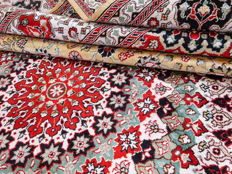 Seidenteppich - China Seide - 373 x 275 cm - hellbeige