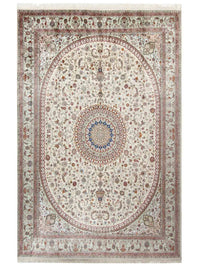 Seidenteppich - China Seide - 366 x 277 cm - beige