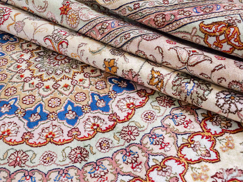 Seidenteppich - China Seide - 366 x 277 cm - beige