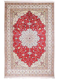 Seidenteppich - China Seide - 276 x 182 cm - rot