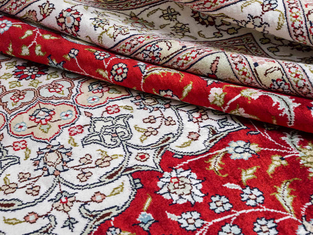 Seidenteppich - China Seide - 276 x 182 cm - rot