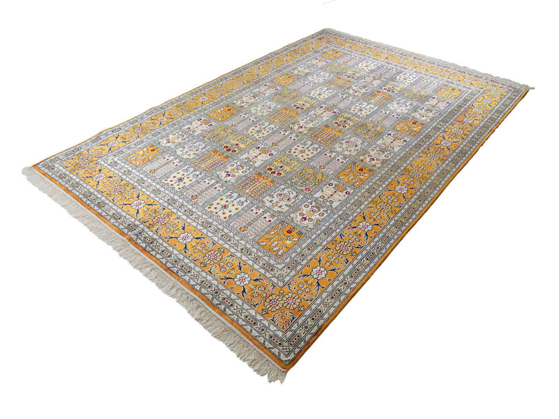 Seidenteppich - China Seide - 267 x 181 cm - dunkelbeige