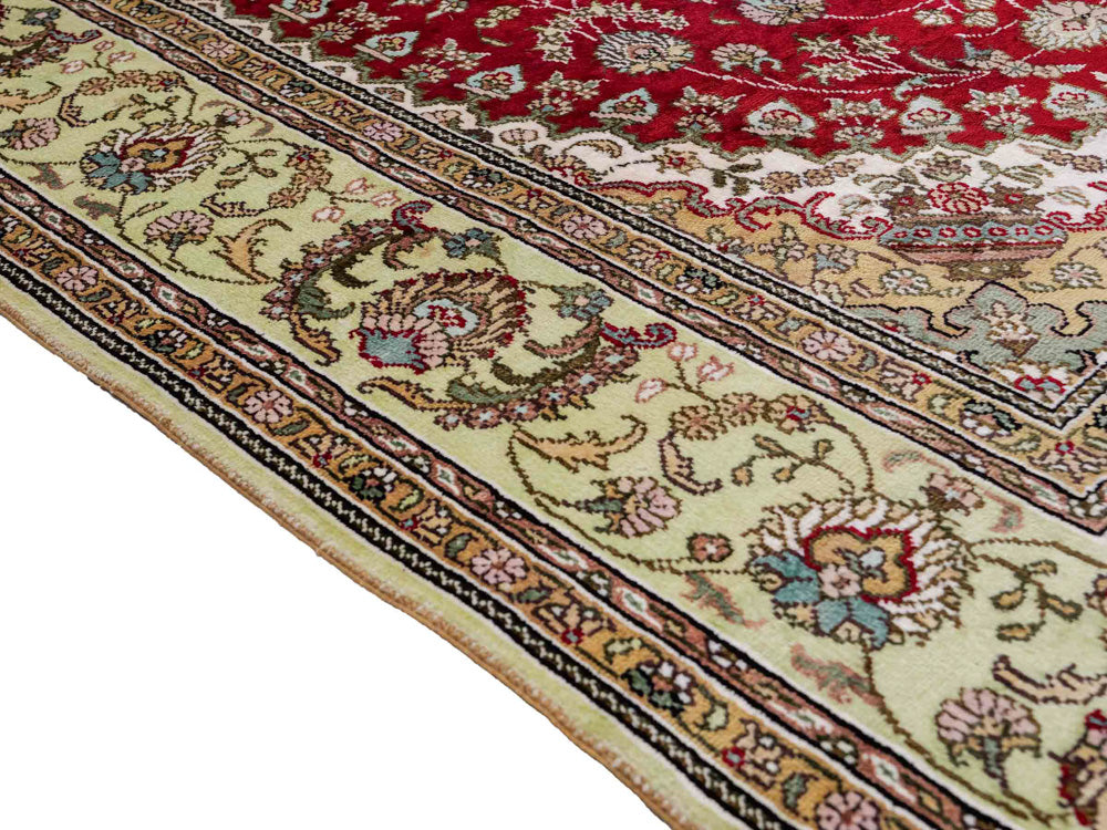 Tappeto di seta - seta cinese - 240 x 153 cm - rosso