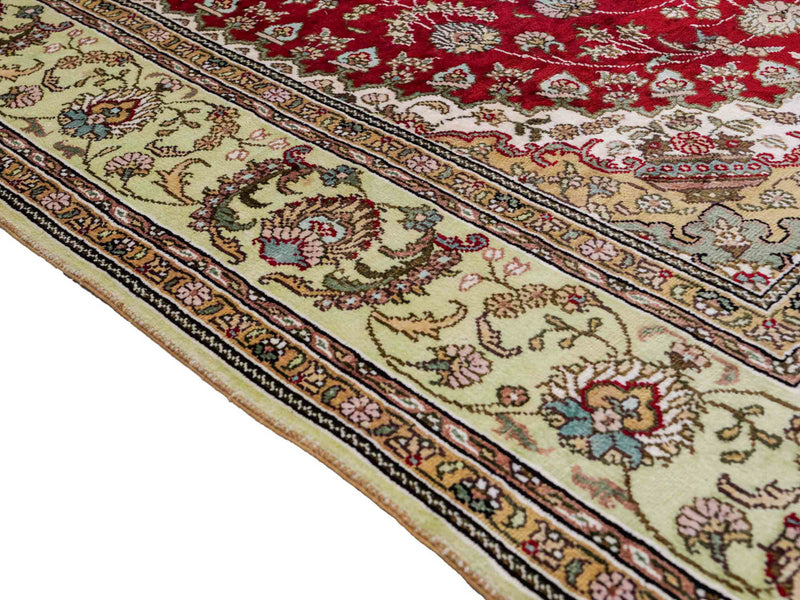 Tappeto di seta - seta cinese - 240 x 153 cm - rosso