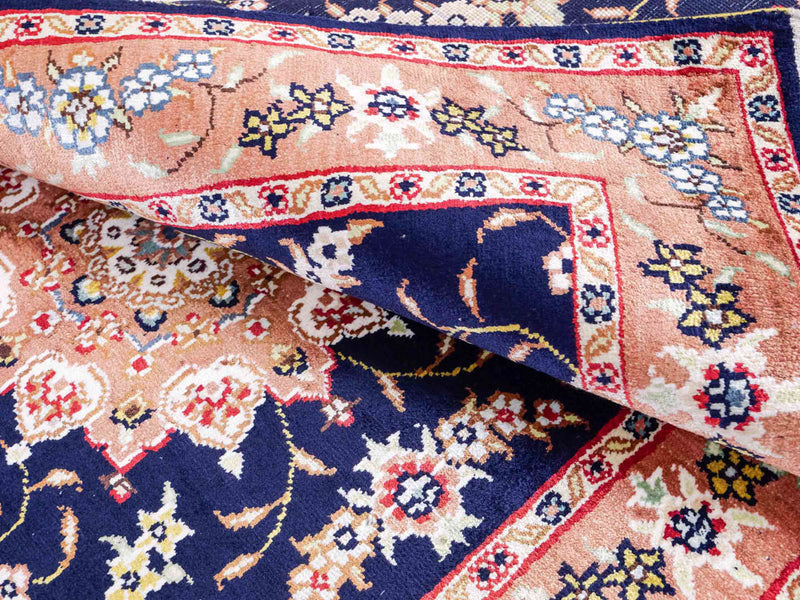 Seidenteppich - China Seide - 122 x 78 cm - dunkelblau