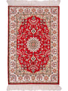 China Seide Teppich 62x91cm - Orientteppich - rot - Rechteckig / Rot / 62 x 91 cm Rechteckig