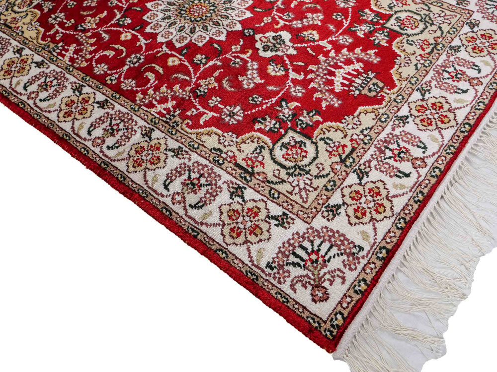 Tapis en soie - Soie chinoise - 91 x 62 cm - rouge