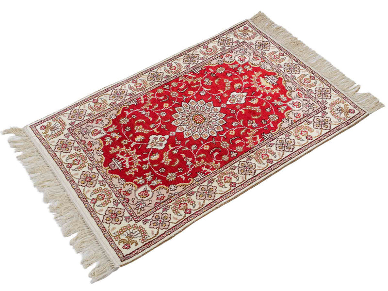Seidenteppich - China Seide - 92 x 60 cm - rot